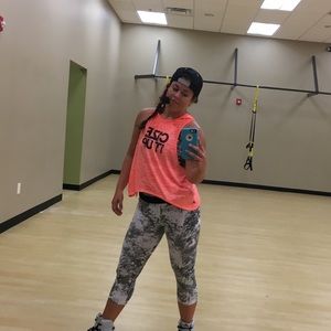 Cize Orange Hooded Tank  *Never been worn*